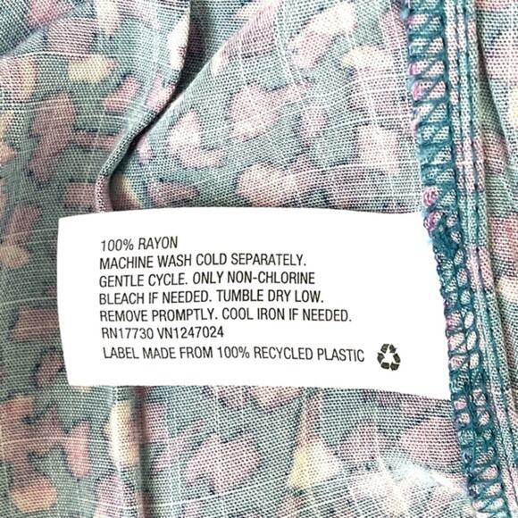 A New Day Geometric Print Tiered Babydoll Dress NWT prariecore S - Picture 2 of 3